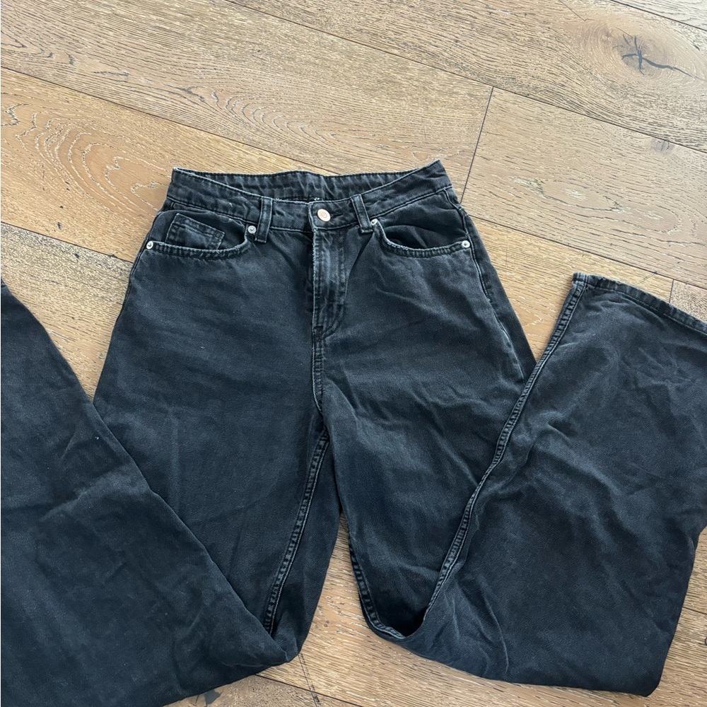 H&M Black Flare & Wide Leg Jeans